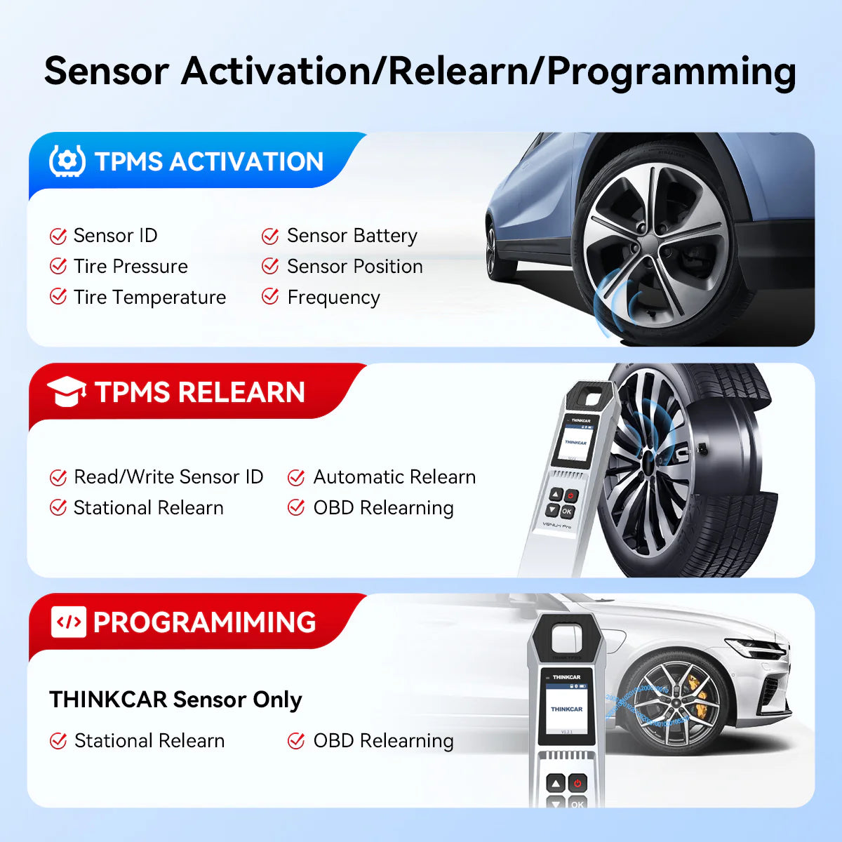 THINKTPMS VENU iPro – TPMS programátor a reset senzorů