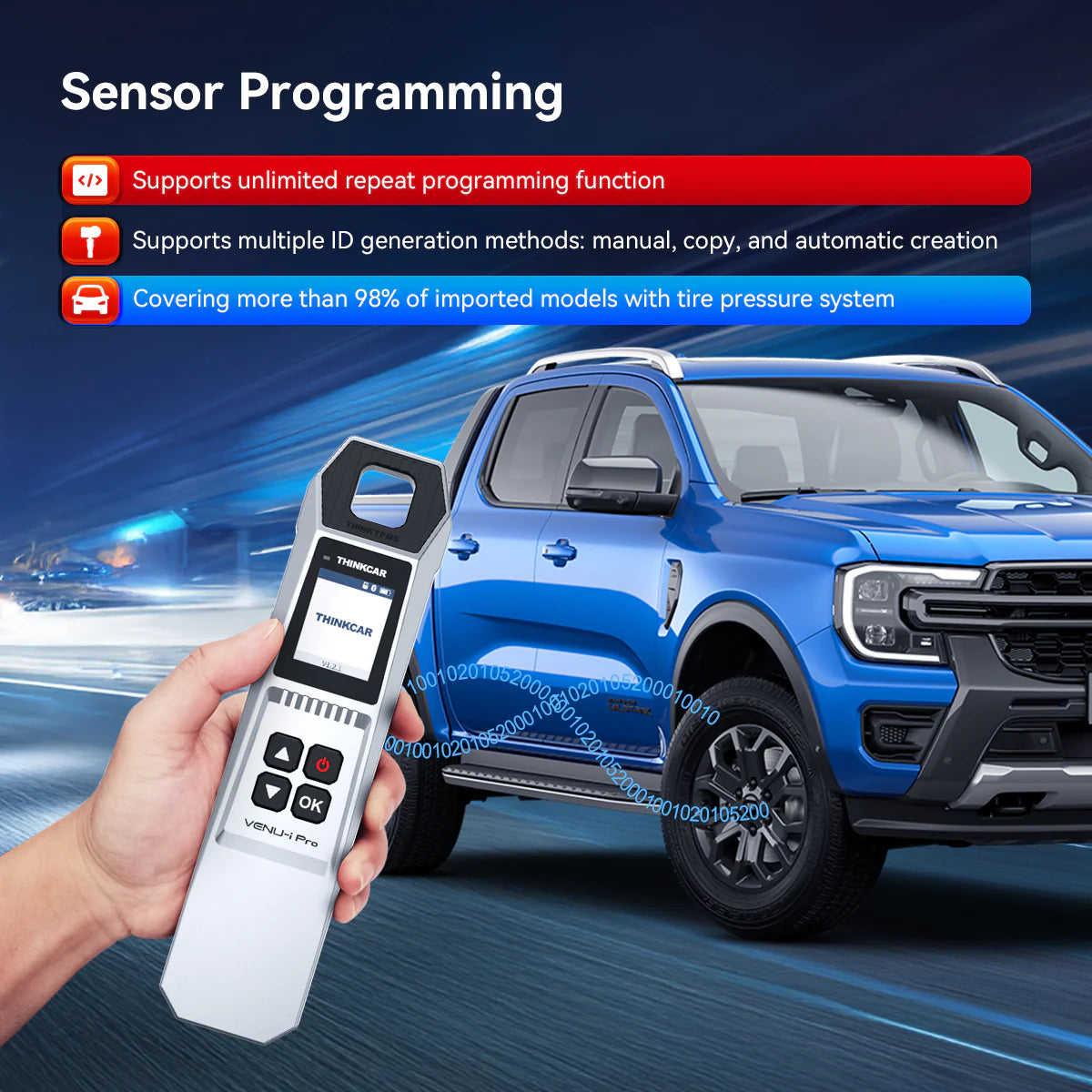 THINKTPMS VENU iPro – TPMS programátor a reset senzorů