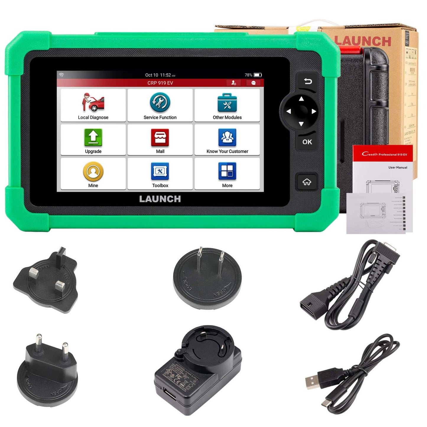 Launch CRP919 EV – profesionální diagnostika pro elektromobily a hybridy