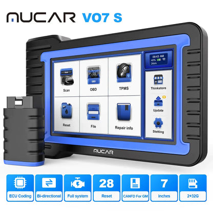 Mucar V07 S – chytrá autodiagnostika v češtině s profesionálními funkcemi