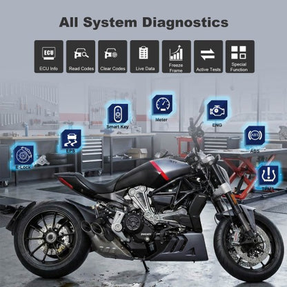 TOPDON TopScan Moto – Bluetooth diagnostika motocyklů pro Android a iOS